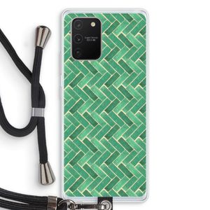 Moroccan tiles 2: Samsung Galaxy S10 Lite Transparant Hoesje met koord