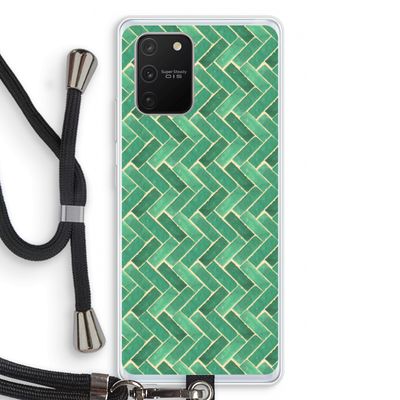Moroccan tiles 2: Samsung Galaxy S10 Lite Transparant Hoesje met koord