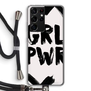 Girl Power #2: Samsung Galaxy S21 Ultra Transparant Hoesje met koord
