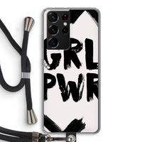 Girl Power #2: Samsung Galaxy S21 Ultra Transparant Hoesje met koord