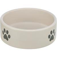Trixie voerbak / drinkbak hond pootmotief keramiek lichtgrijs / grijs Trixie voerbak / drinkbak hond pootmotief keramiek lichtgrijs / grijs