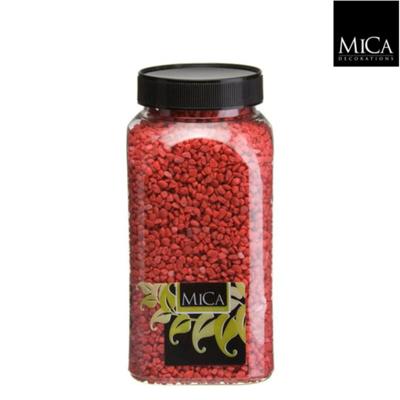 Gravel rood fles 1 kilogram - Mica decorations