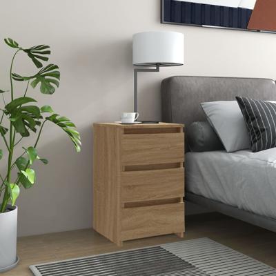 Nachtkastjes 2 st 40x35x62,5 cm bewerkt hout sonoma eikenkleur