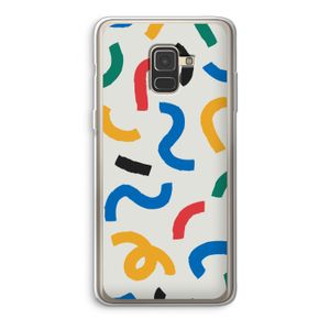 Illustratieve pop 2: Samsung Galaxy A8 (2018) Transparant Hoesje