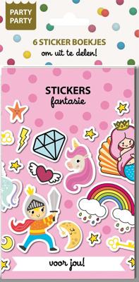 Party Party 6 Sticker boekjes - Fantasie (Paperback)