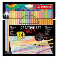 Stabilo Stabilo Set ARTY Viltstiften 68 88 24 stuks