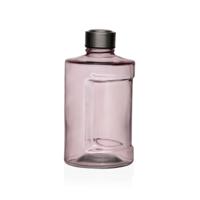 Waterfles Versa Roze Glas Aluminium 900 ml 10 x 19 x 10 cm