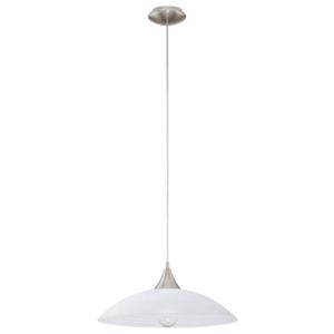 EGLO Lazolo - Hanglamp - 1 Lichts - Ø420mm. - Nikkel-Mat - Wit Gelakt