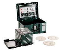 Metabo Accessoires Hechtschuurpapier | Ø 150 mm | multiperforatie assortiment | P80, P120, P180 | verf en lak | (150 st.) | (in Metaloc) - 626755000