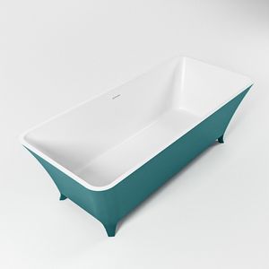 Vrijstaand bad Mondiaz Lundy | 170x75 cm | Solid surface | Ovaal | Smag - Talc