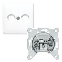 Jung CD500 cai eindcontactdoos EDC1000 met inzetplaat wit