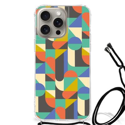 iPhone 15 Pro Max Doorzichtige Silicone Hoesje Funky Retro iPhone 15 Pro Max Doorzichtige Silicone Hoesje Funky Retro