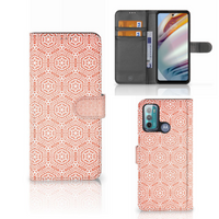 Motorola Moto G60 Telefoon Hoesje Pattern Orange