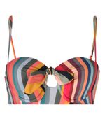 Paul Smith haut de bikini à rayures - Multicolore