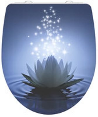 Duroplast High Gloss WC-bril WATER LILY met soft-close en quick-release