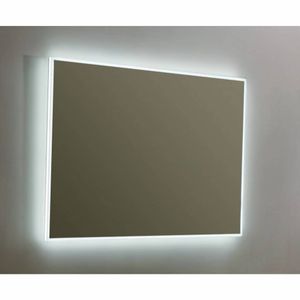 Spiegel Sanilux Mirror Infinity 100x70x4,5 cm Aluminium met LED Verlichting en Spiegelverwarming Sanilux