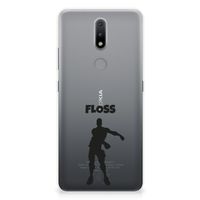 Nokia 2.4 Telefoonhoesje met Naam Floss - thumbnail