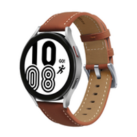 Premium Leather bandje - Bruin - Samsung Galaxy Watch 4 - 40mm & 44mm