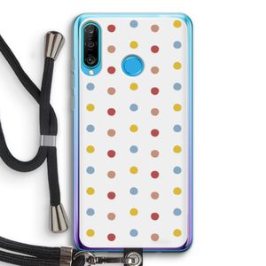 Bollen: Huawei P30 Lite Transparant Hoesje met koord