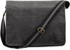 Quadra QD610 Vintage Canvas Despatch Bag - Vintage Black - 40 x 30 x 12 cm