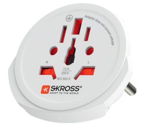 Skross 1.103165 netstekker adapter Universeel Wit