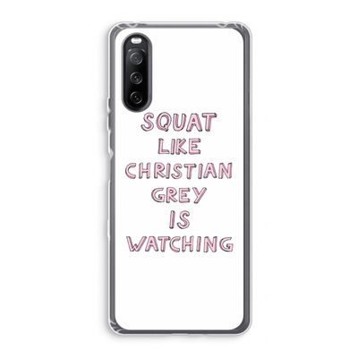 Christian Grey: Sony Xperia 10 III Transparant Hoesje