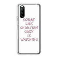 Christian Grey: Sony Xperia 10 III Transparant Hoesje