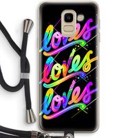 Loves: Samsung Galaxy J6 (2018) Transparant Hoesje met koord
