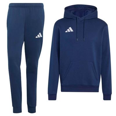 adidas Entrada 26 Hoodie Joggingpak Donkerblauw Wit