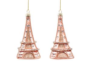 Ornament Paris glas h10 cm - Kurt s adler