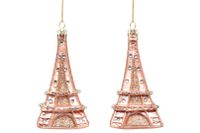 Ornament Paris glas h10 cm - Kurt s adler