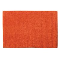MSV Badkamerkleedje/badmat tapijt voor de vloer - oranje - 40 x 60 cm - Badmatjes - thumbnail