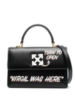 Off-White sac cabas Jitney 1.4 Vigin Was Here - Noir