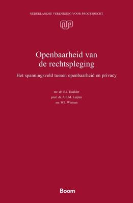 Openbaarheid van de rechtspleging - A.E.M. Leijten, W.I. Wisman, E.J. Daalder - ebook