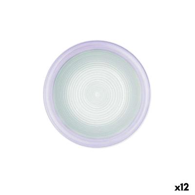 Diep bord Quid Kaleido Groen Paars Keramisch 21,5 cm (12 Stuks)