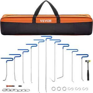 VEVOR Bar Dent Removal Kit, 20 stuks Verveloze Dent Repair Bars, RVS Dent Bars, Whale Tail Dent Repair Tools, Professioneel Hagel Dent Removal Tool