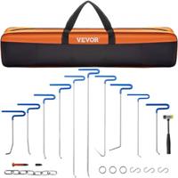 VEVOR Bar Dent Removal Kit, 20 stuks Verveloze Dent Repair Bars, RVS Dent Bars, Whale Tail Dent Repair Tools, Professioneel Hagel Dent Removal Tool