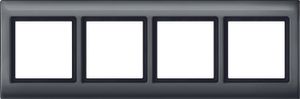 Merten Aquadesign afdekraam 4-voudig antraciet 400414