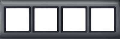 Merten Aquadesign afdekraam 4-voudig antraciet 400414