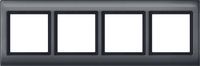 Merten Aquadesign afdekraam 4-voudig antraciet 400414
