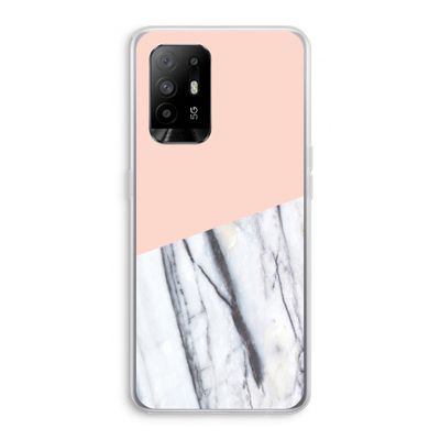 A touch of peach: Oppo A94 5G Transparant Hoesje