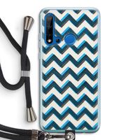 Onderbroken lijn: Huawei P20 Lite (2019) Transparant Hoesje met koord