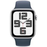 Apple Watch SE (2022) 4G 44mm Zilver Aluminium Sportband S/M Smartwatch Blauw Apple Watch SE (2022) 4G 44mm Zilver Aluminium Sportband S/M Smartwatch Blauw