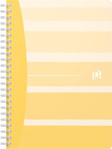 Oxford Iconics spiraalschrift, ft A5, 120 bladzijden, geruit 5 mm, geassorteerde kleuren
