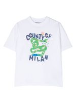 Marcelo Burlon County Of Milan Kids t-shirt à imprimé graphique - Blanc - thumbnail