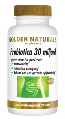 Golden Naturals Probiotica 30 Miljard Capsules