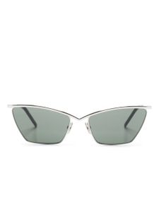 Saint Laurent Eyewear lunettes de soleil SL637 à monture papillon - Argent