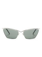 Saint Laurent Eyewear lunettes de soleil SL637 à monture papillon - Argent - thumbnail