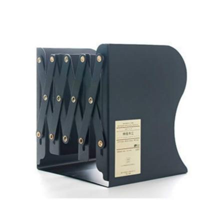 Aanpassen boekenplank grote metalen Boekensteun Bureauhouder staan voor boeken cadeau briefpapier (zwart)
