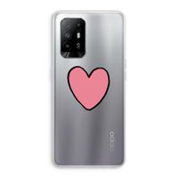 Hartje: Oppo A94 5G Transparant Hoesje Hartje: Oppo A94 5G Transparant Hoesje